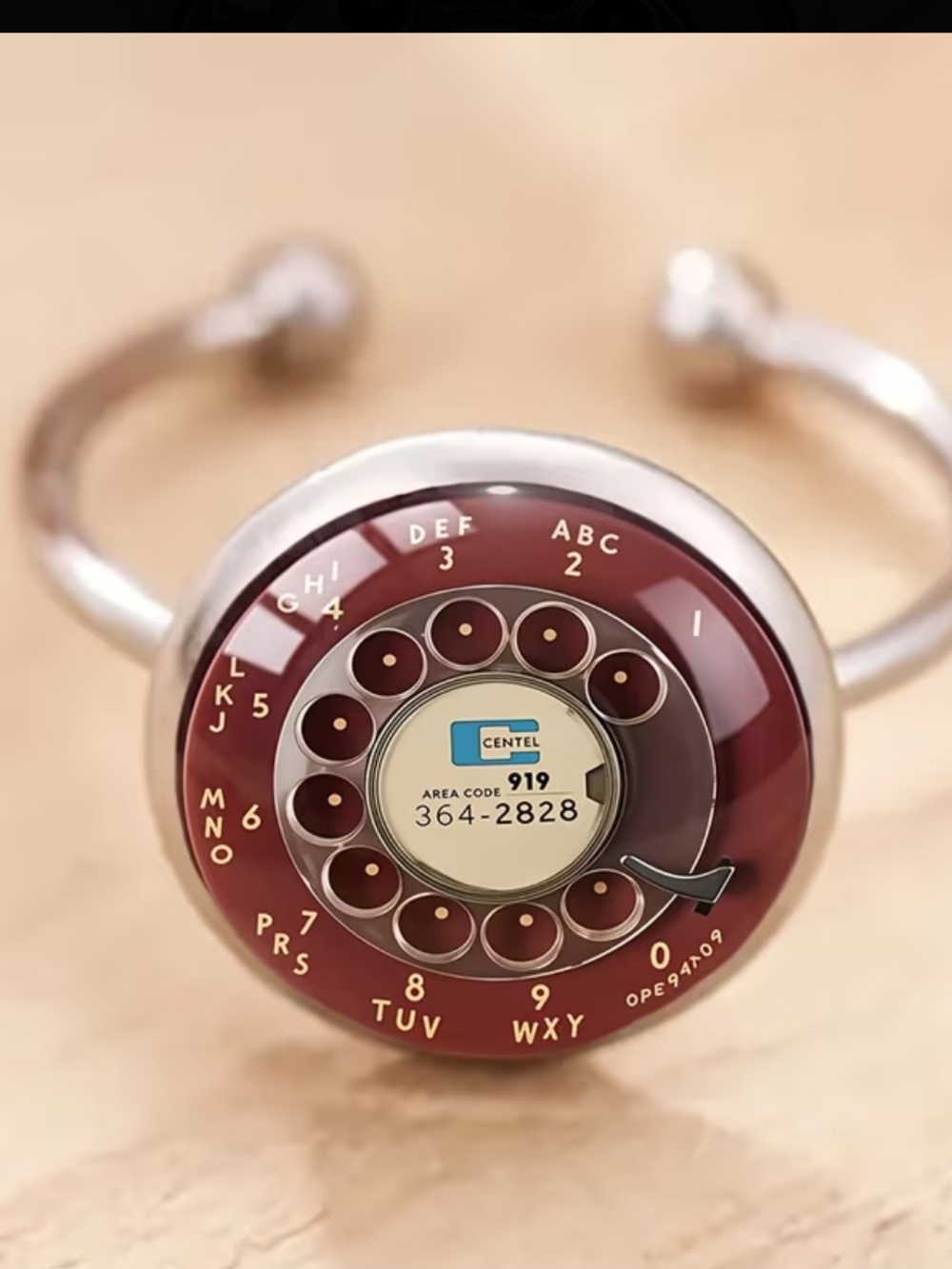 Retro Rotary Telephone Adjustable Ring